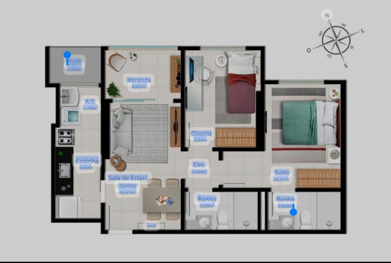 Apartment A 300 Metros Da De Itaparica E Efrente O Shoping Bullevard